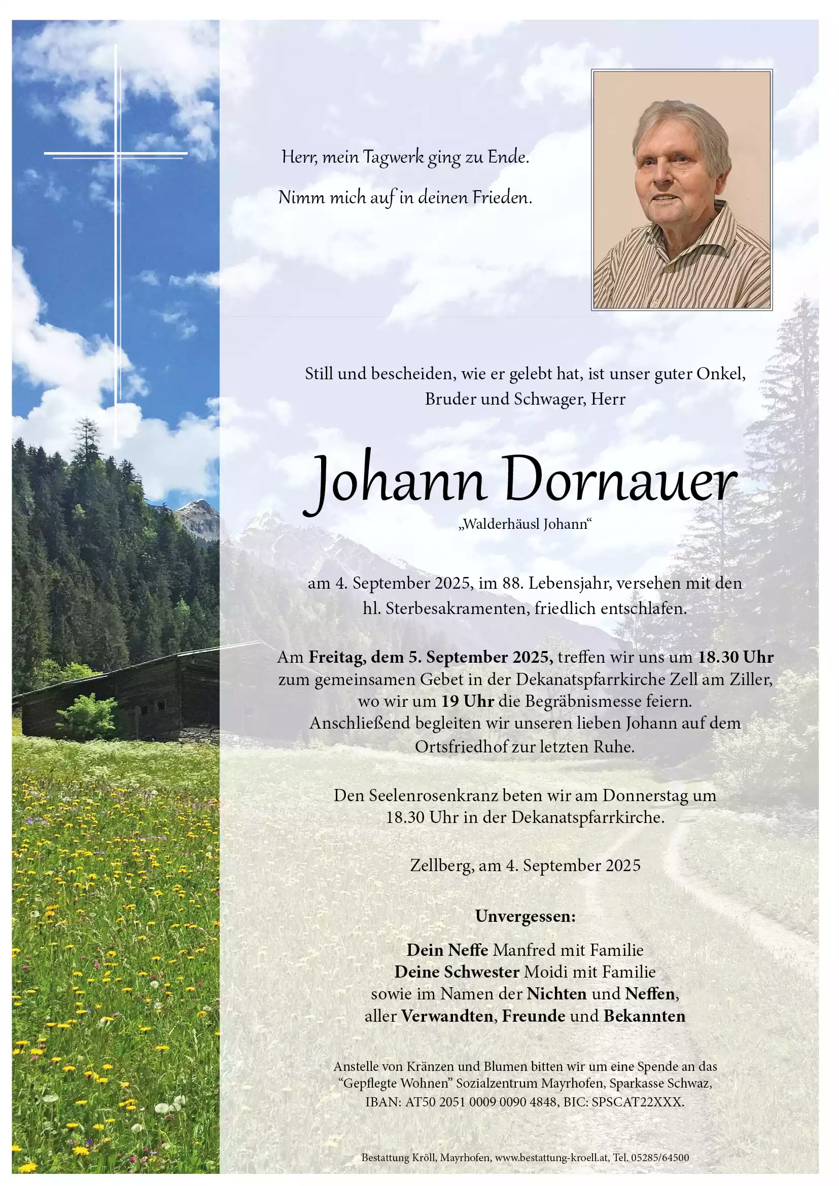Parte von Johann Dornauer